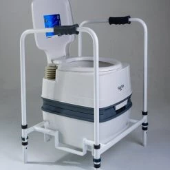 Portable 165 Dignity Toilet with Folding Frame - Ideal for Elderly and Disabled Users