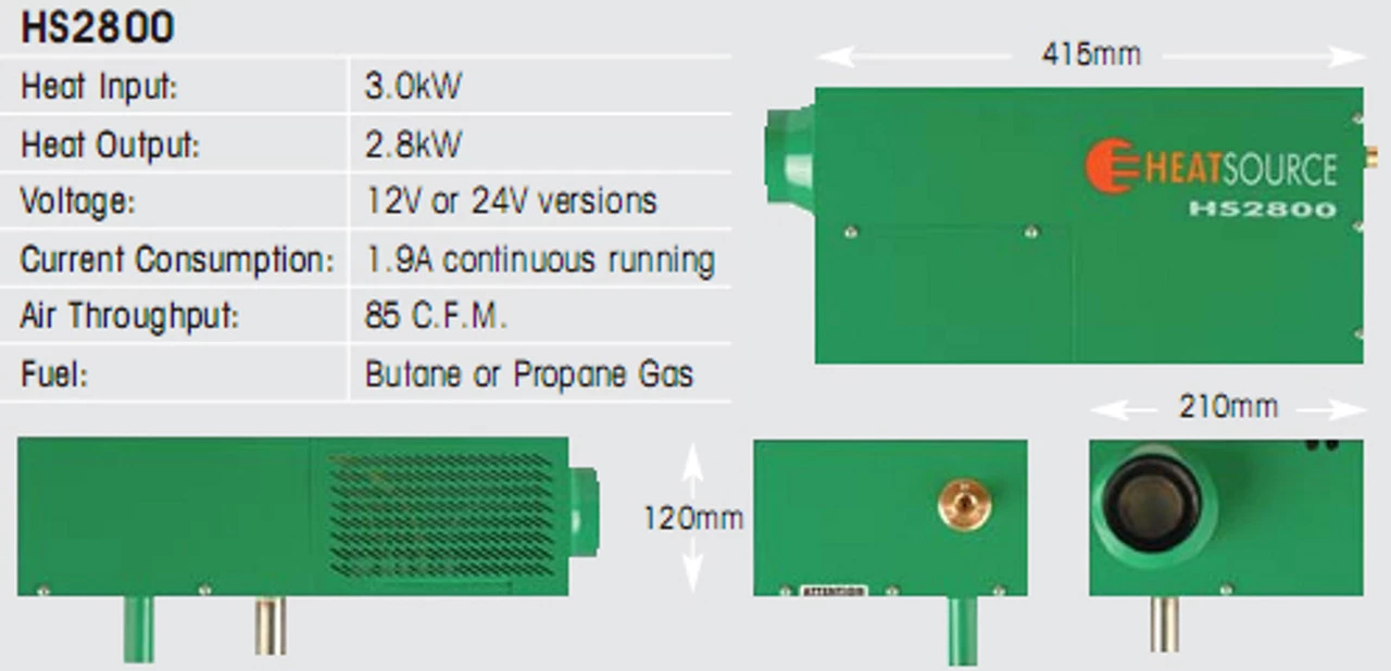 Propex HS2800 Blown Air Heater 2.8kW 5 Propex HS2800 Blown Air Heater 2.8kW - Image 3
