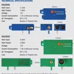 Propex Heatsource HS2000 12v LPG Gas Blown Air Heater -Bathroom Equipment Sales Store propex 09860.1446644114