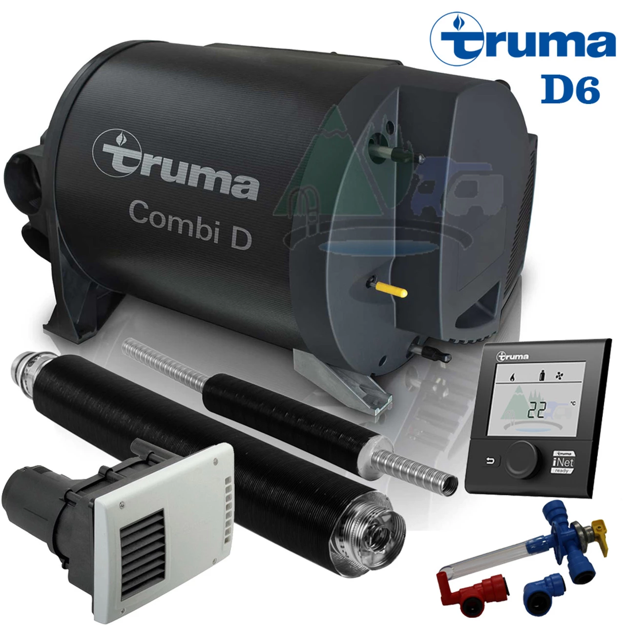 Truma Combi D6E Diesel Caravan Air and Water Heater Complete Kit 3 Truma Combi D6E Diesel Caravan Air and Water Heater Complete Kit